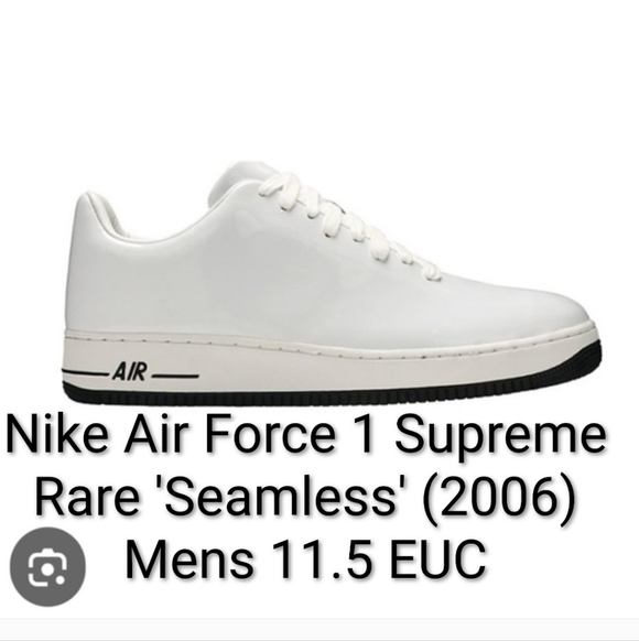 Nike Other - Nike Air Force 1 Supreme Rare 'Seamless' (2006) Mens 11.5 EUC